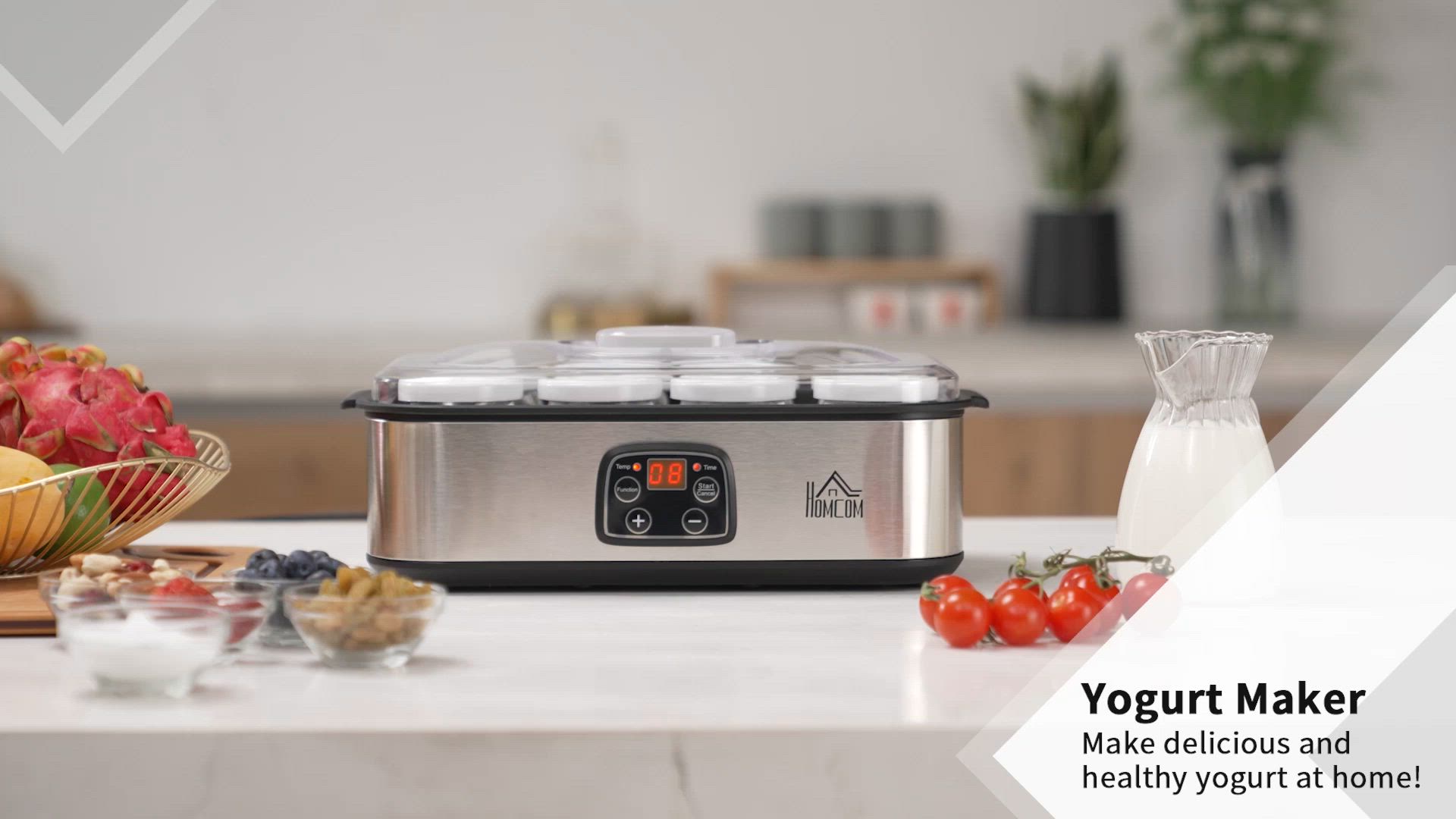 Whynter Ice Cream Maker 2 Qt Capacity Stainless Steel Bowl & Yogurt
